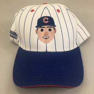Chicago Cubs Rizzo 44 Emoji Pinstripe Baseball Cap